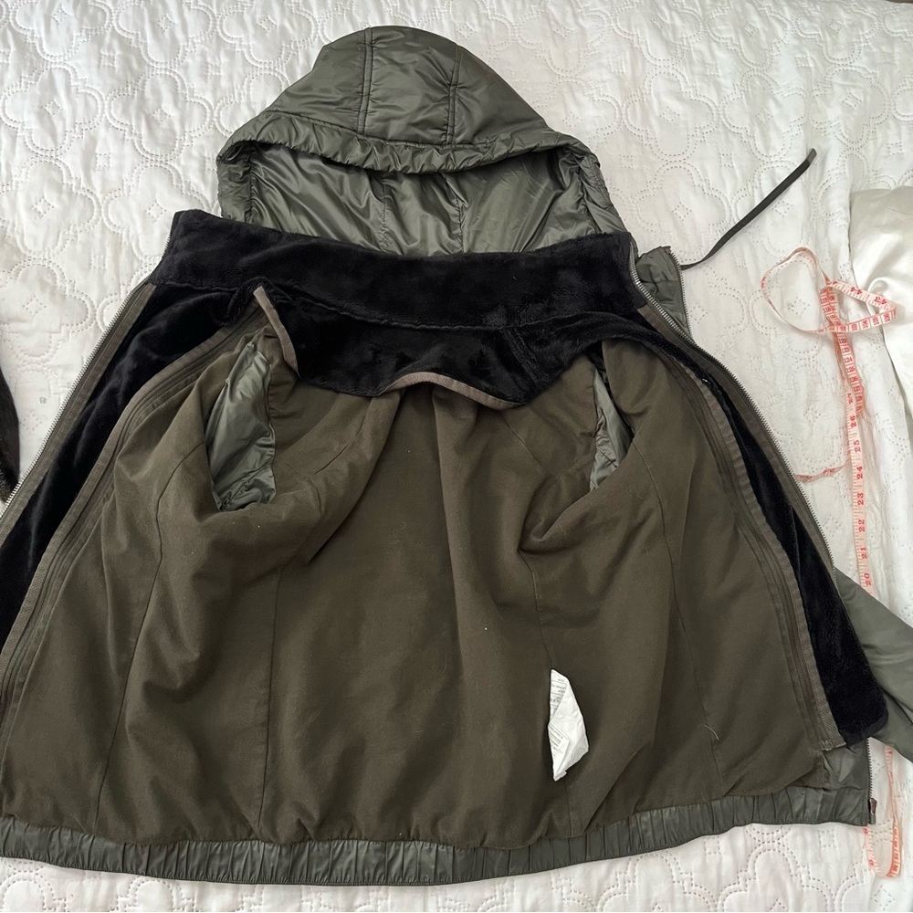 Lululemon Scuba Hoodie *Glyde Dark Olive Green Insulated Jacket Size 4 - Picture 8 of 17